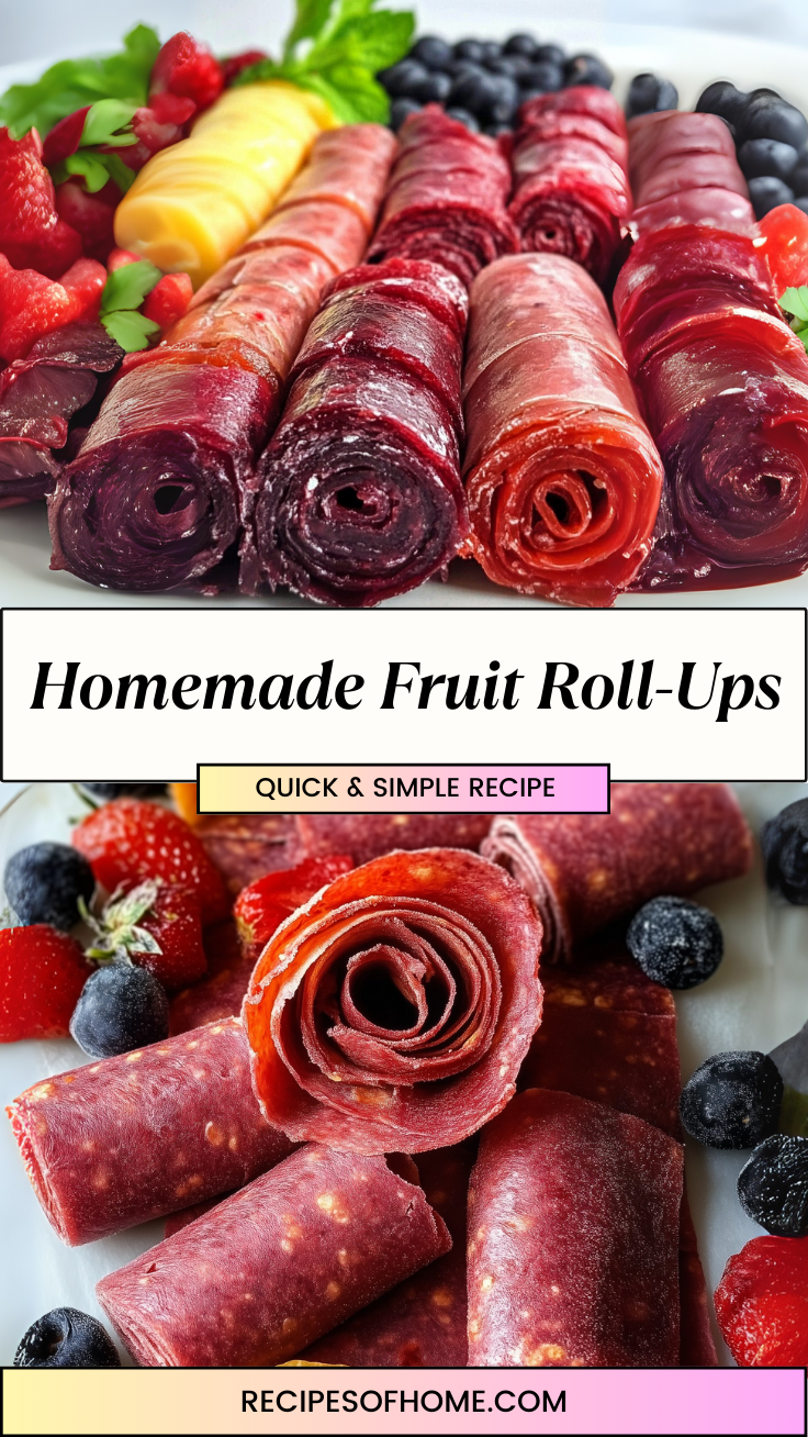 Homemade Fruit Roll Ups 3 Homemade Fruit Roll Ups 3