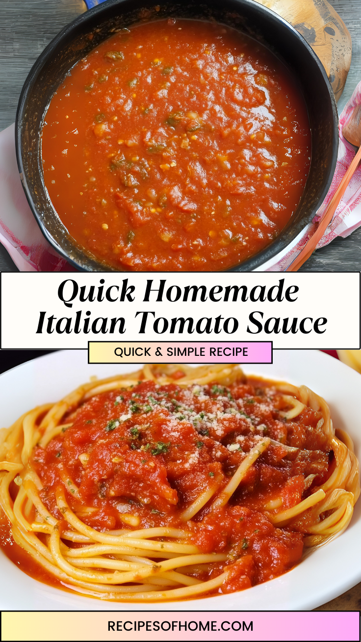 Quick Homemade Italian Tomato Sauce 3 Quick Homemade Italian Tomato Sauce 3