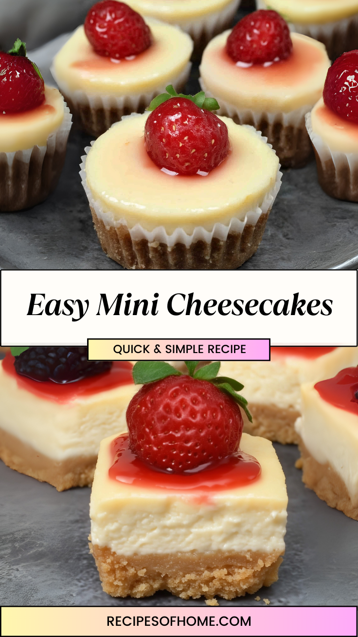 Easy Mini Cheesecakes 3
