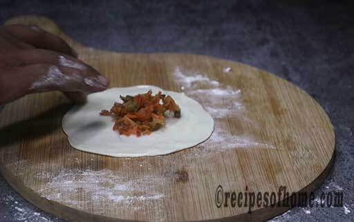 veg momos recipe 18 add vegetable stuffing
