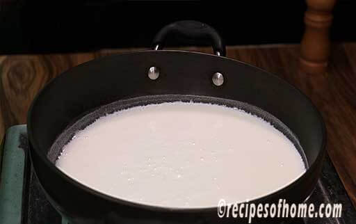 fruit custard recipe 3 milk is becoming hot
