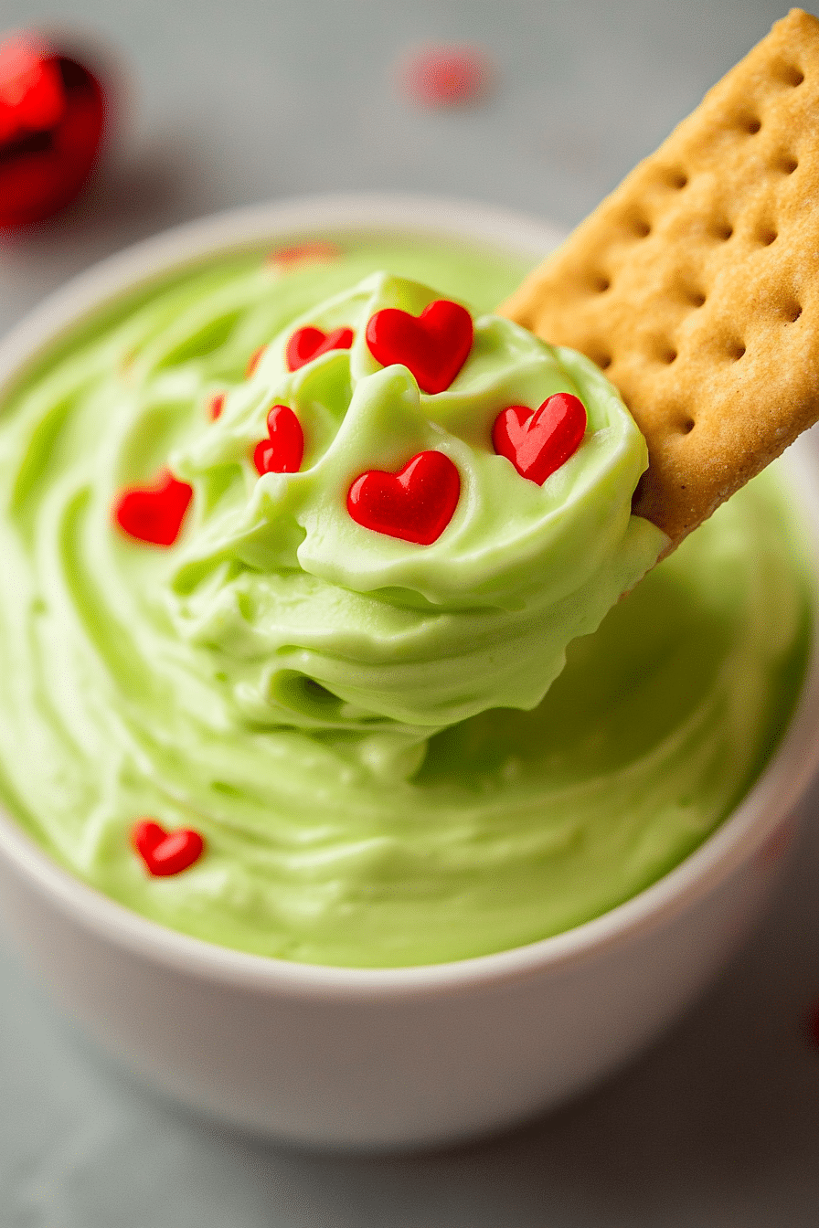 Easy Grinch Dip 1 Easy Grinch Dip