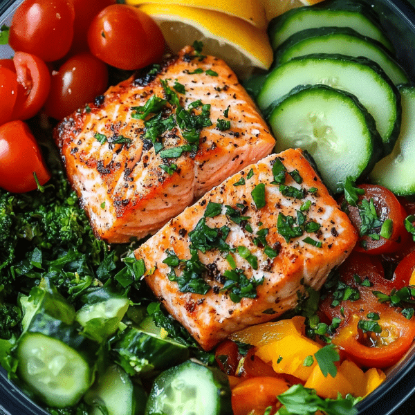 Effortless Salmon Bowl Meal Prep 1
