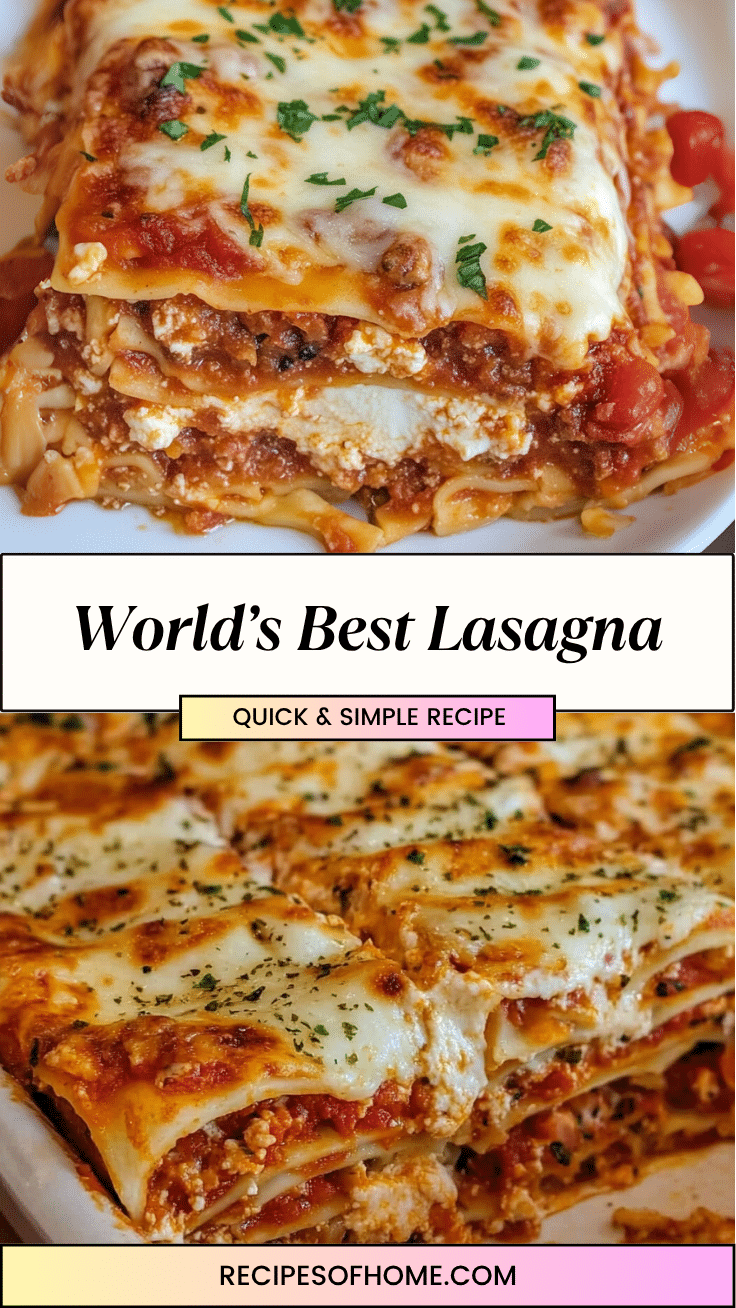 WORLDS BEST LASAGNA pinterest WORLDS BEST LASAGNA pinterest