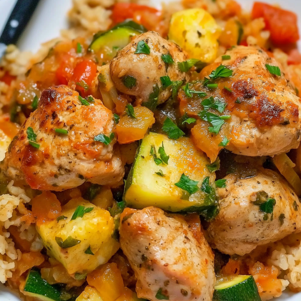Easy Baked Chicken and Zucchini Recipe 2
