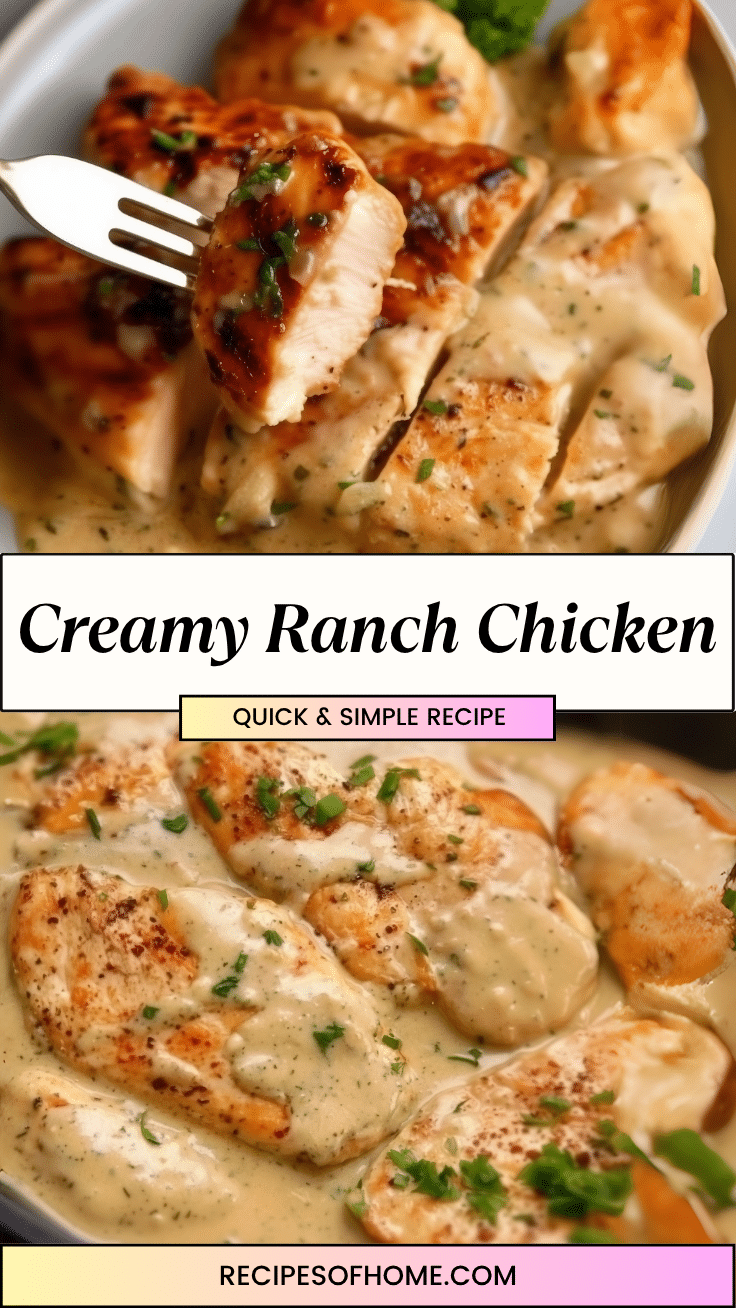 Creamy Ranch Chicken pinterest 1 Creamy Ranch Chicken pinterest 1