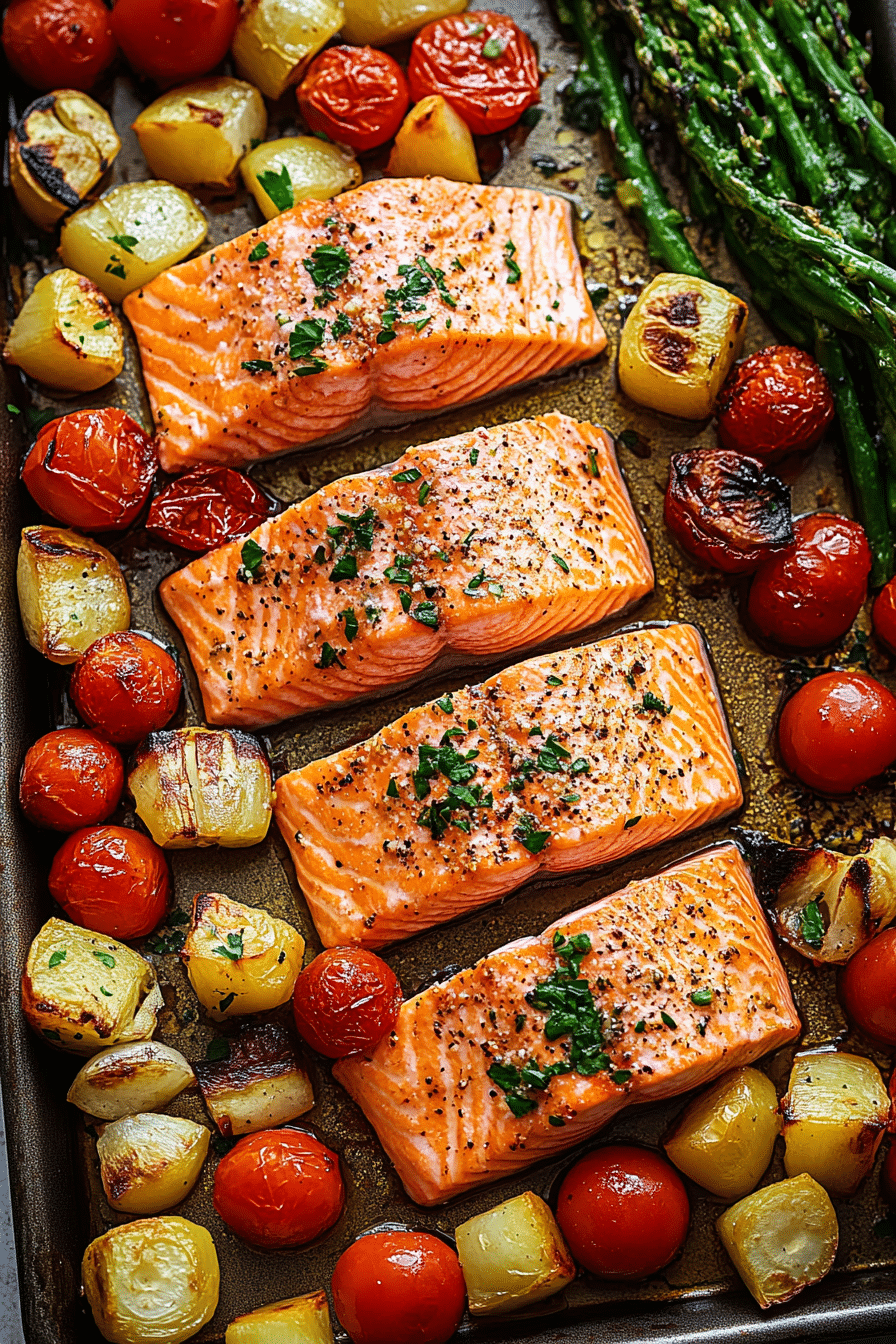 Sheetpan Salmon and Potatoes With Veggies 2 Sheetpan Salmon and Potatoes With Veggies 2
