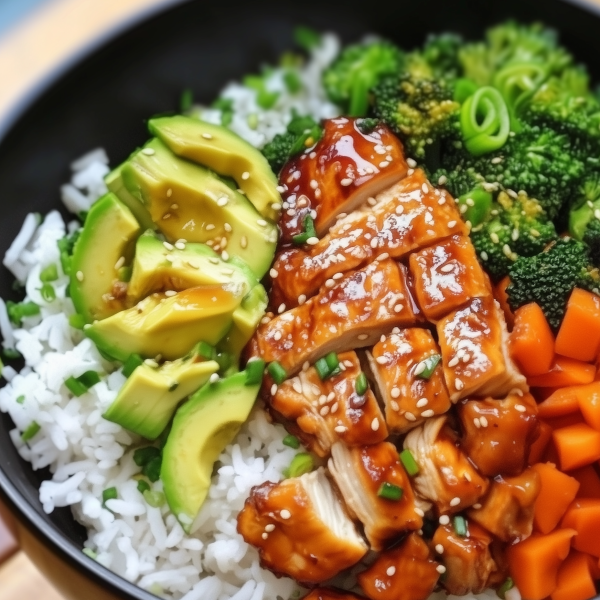Sticky Chicken Rice Bowls Recipe 2