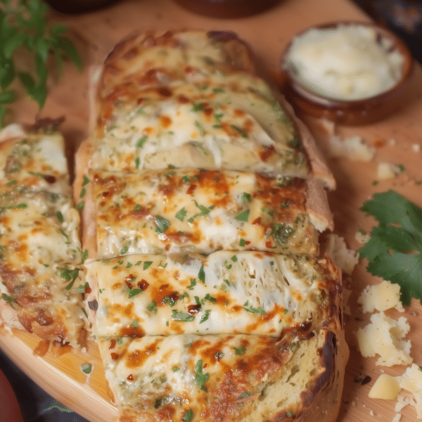 Cheesy garlic bread 2