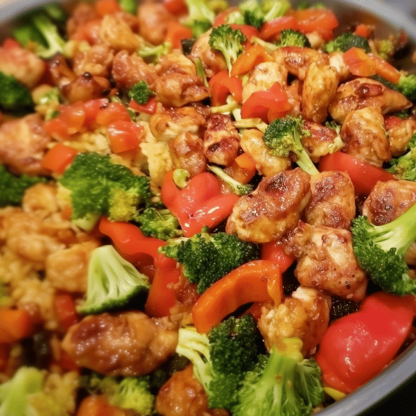 Easy Teriyaki Chicken with Broccoli and Bell Peppers a.k.a Crack Chicken 2