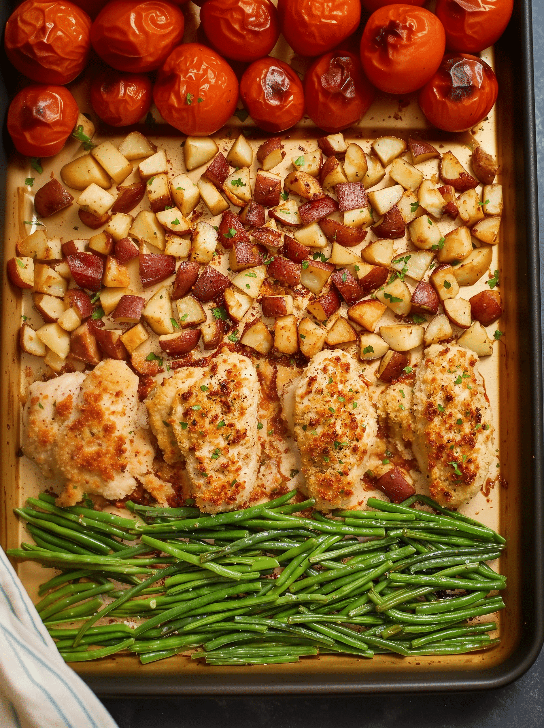 Parmesan Crusted Chicken Sheet Pan Dinner 2 Parmesan Crusted Chicken Sheet Pan Dinner 2