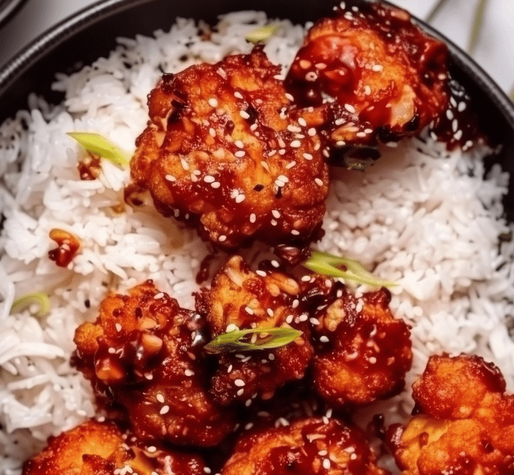Air Fried Korean Chili Cauliflower Vegan pinterest