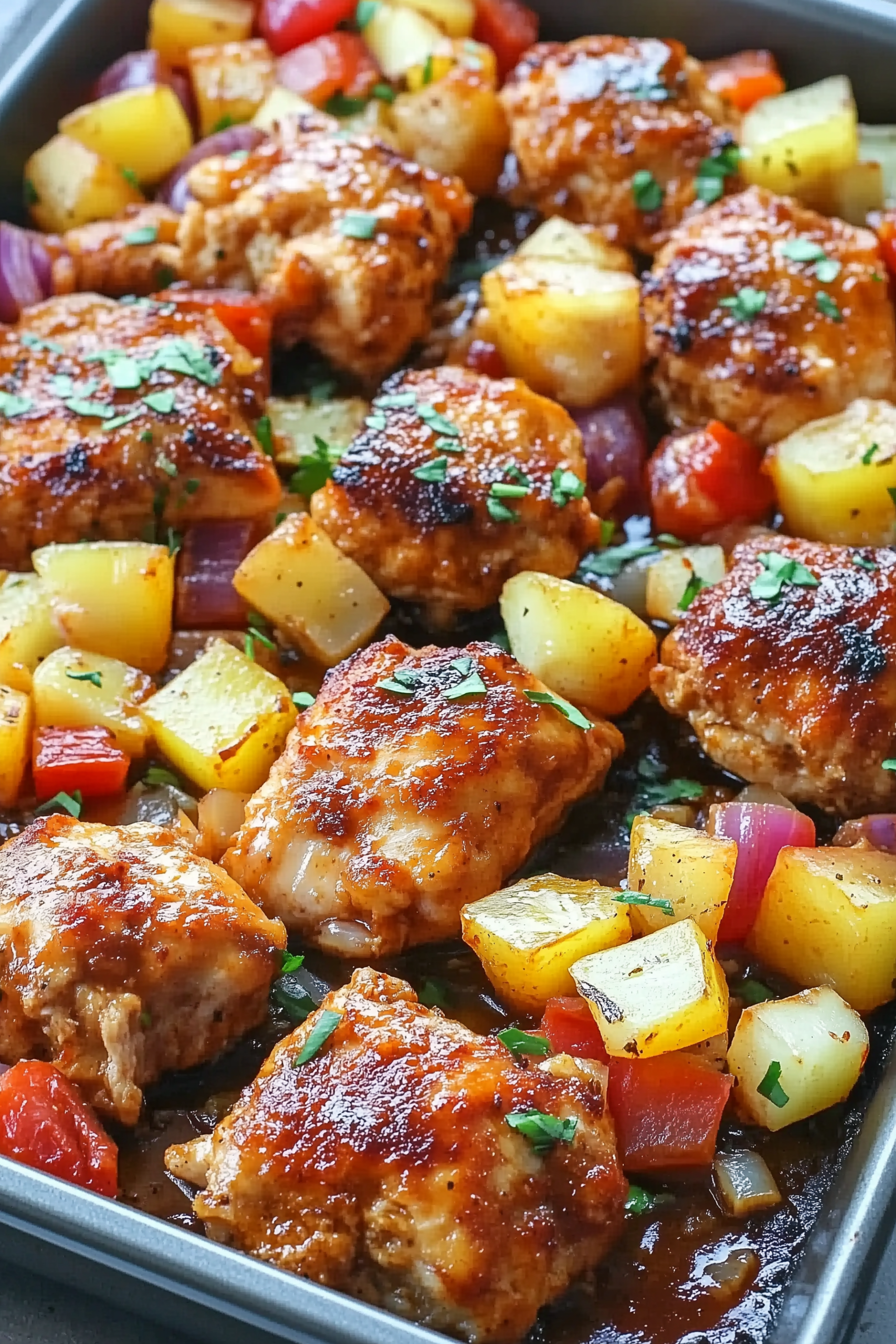 Hawaiian Chicken Sheet Pan 1 scaled Hawaiian Chicken Sheet Pan 1 scaled