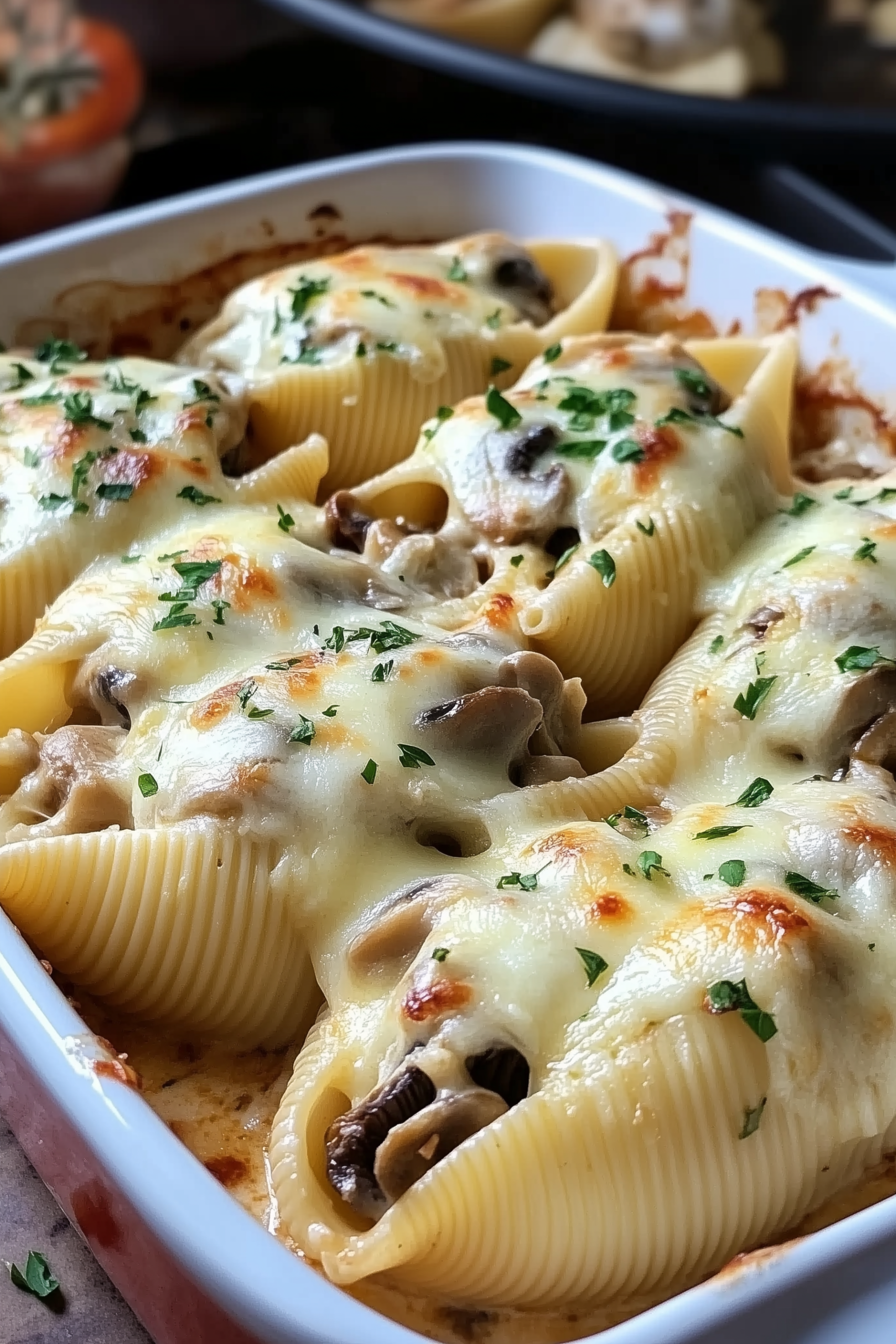 Creamy Garlic Mushroom Stuffed Shells 2 scaled