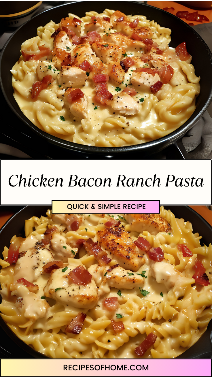 Chicken Bacon Ranch Pasta 3