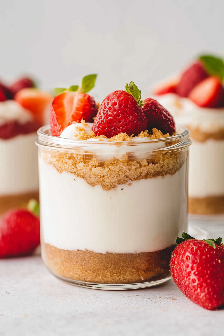 High Protein Cheesecake Jars 1