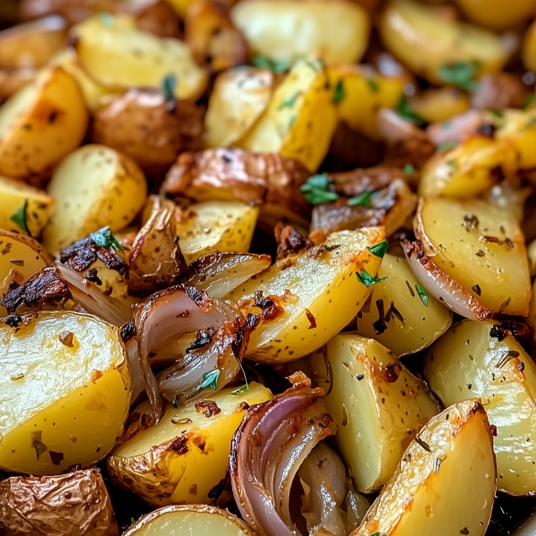 Oven Fried Potatoes Onions 1