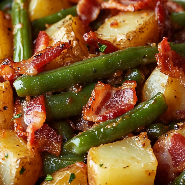 Country Ranch Green Beans and Potatoes with Bacon 1