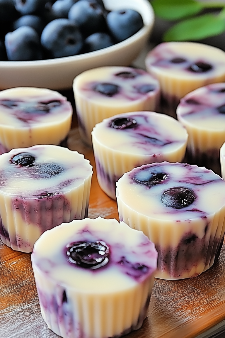 Blueberry Swirl Yogurt Bites 1