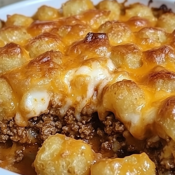 Tater Tot Casserole with Ground Beef 1