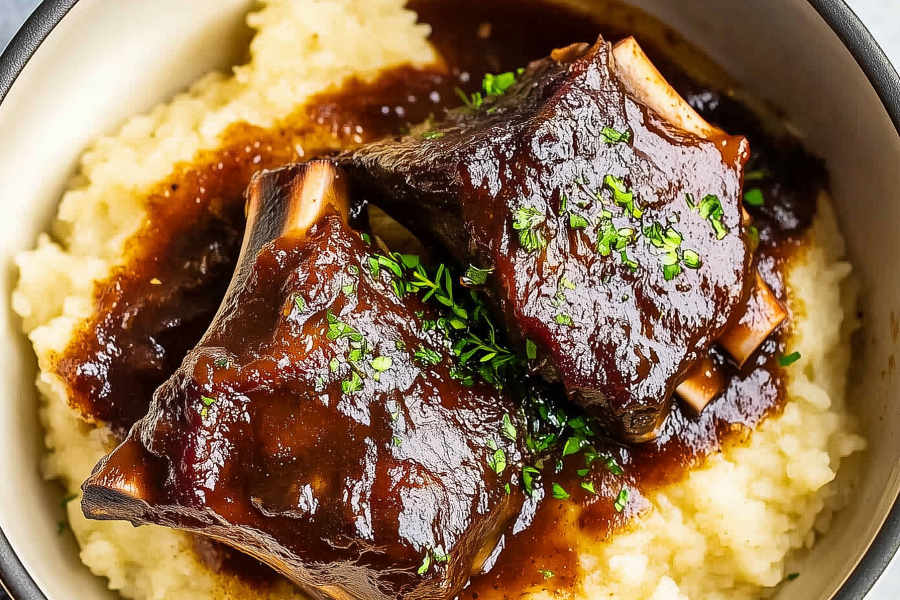 Red Wine Braised Short Ribs in Dutch Oven 1