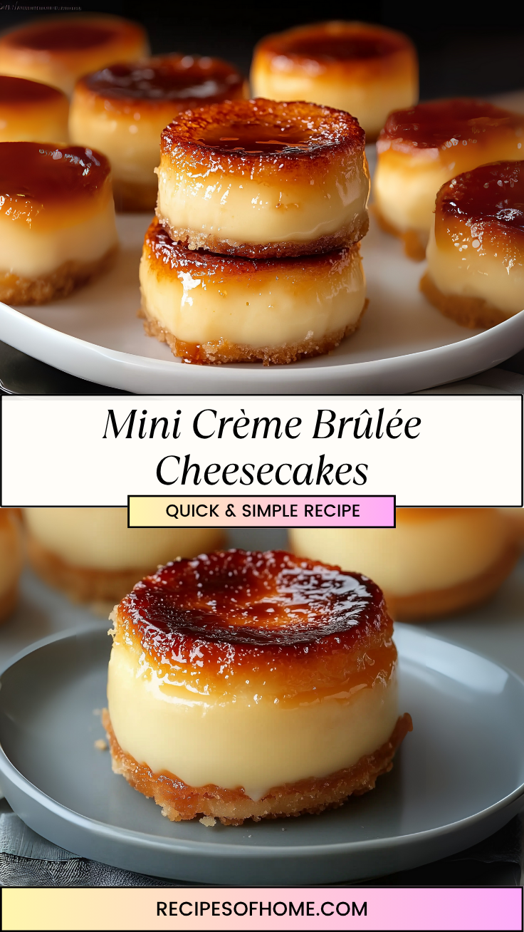 Mini Creme Brulee Cheesecakes 3