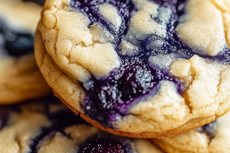 Easy Blueberry Cheesecake Swirl Cookie 1