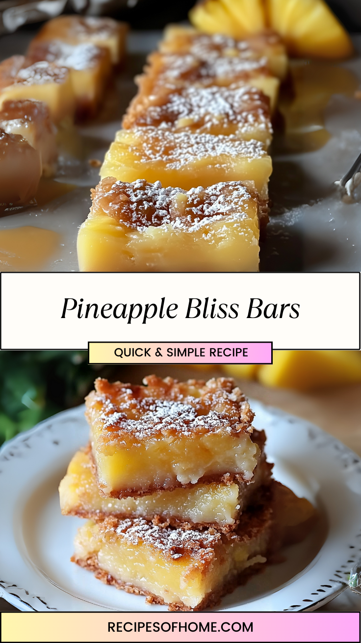 Pineapple Bliss Bars 3 Pineapple Bliss Bars 3