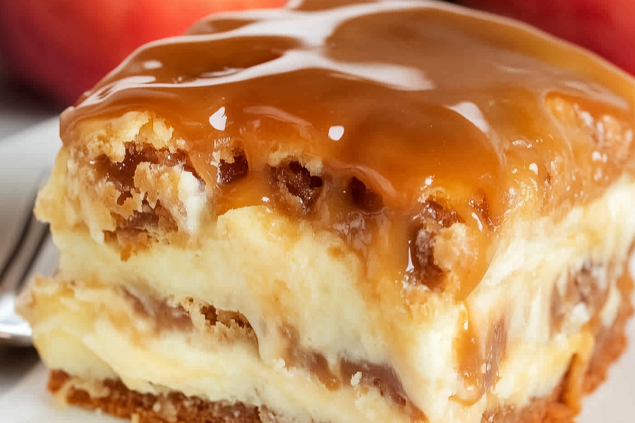 Caramel Apple Eclair Cake 1