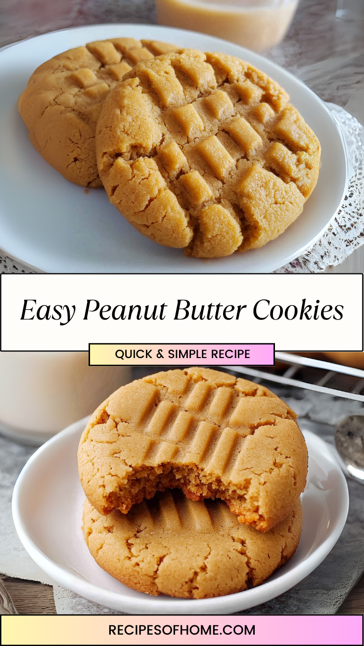 Easy Peanut Butter Cookies 3 Easy Peanut Butter Cookies 3
