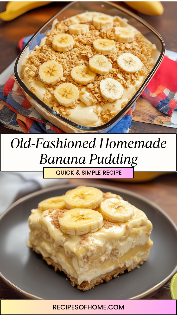 Old Fashioned Homemade Banana Pudding 3 Old Fashioned Homemade Banana Pudding 3