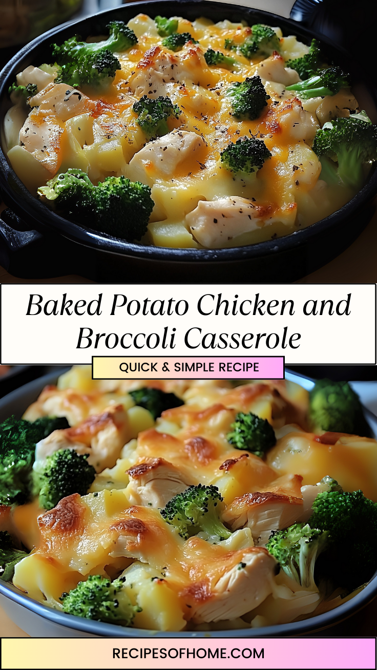 Baked Potato Chicken and Broccoli Casserole 3