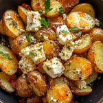 Roasted Potatoes with Baked Feta and Garlic 1