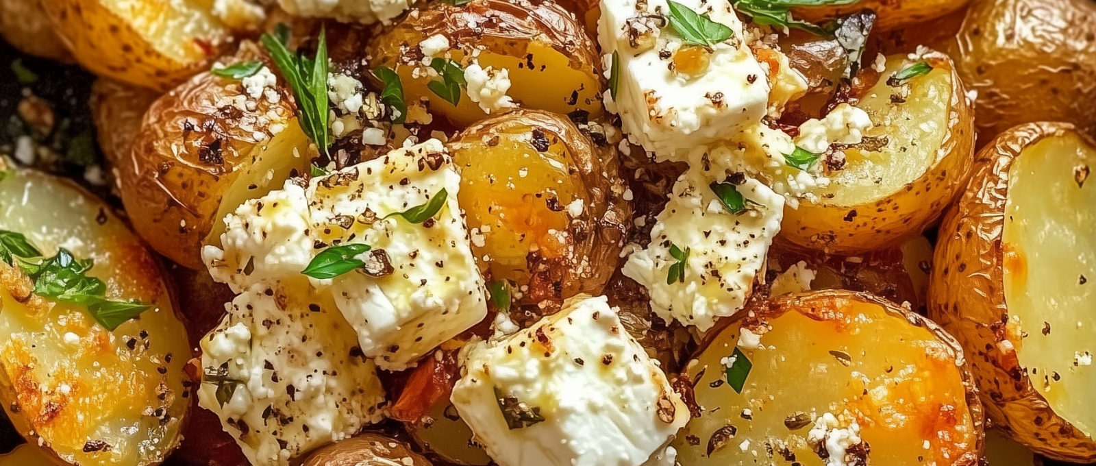 Roasted Potatoes with Baked Feta and Garlic 1