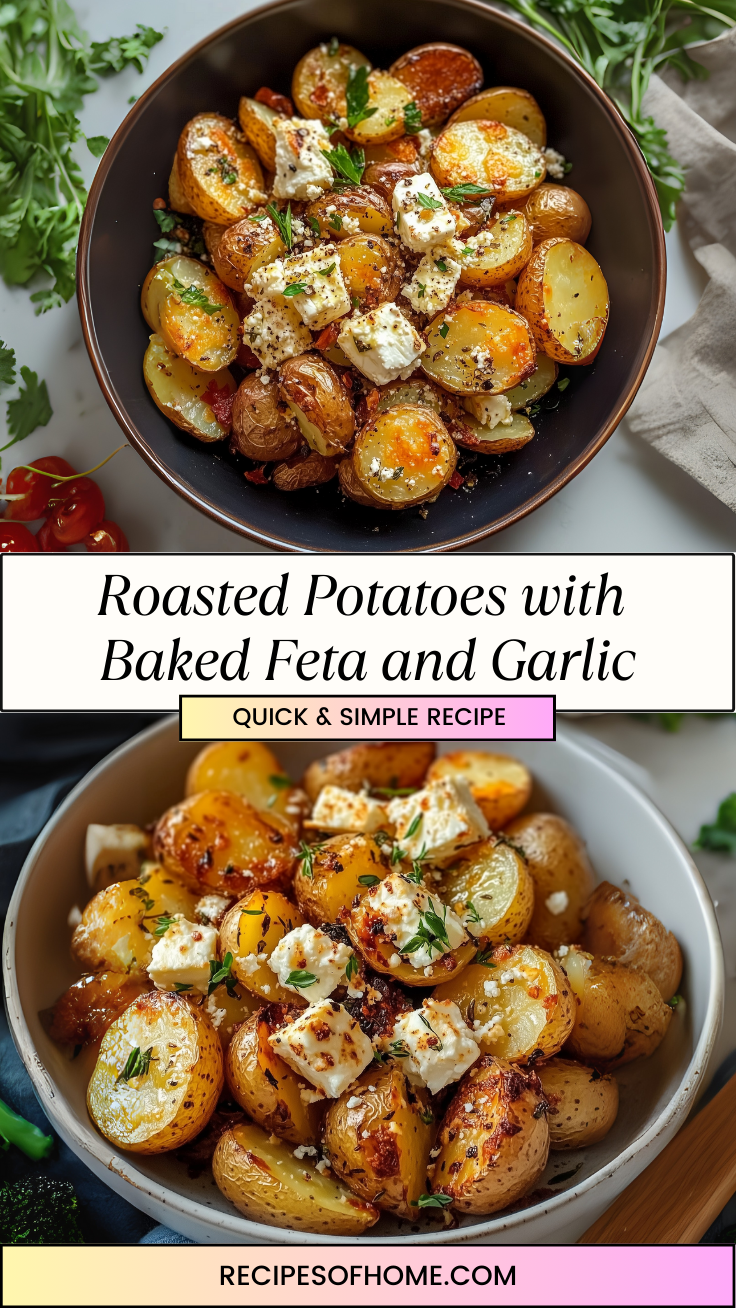 Roasted Potatoes with Baked Feta and Garlic 3