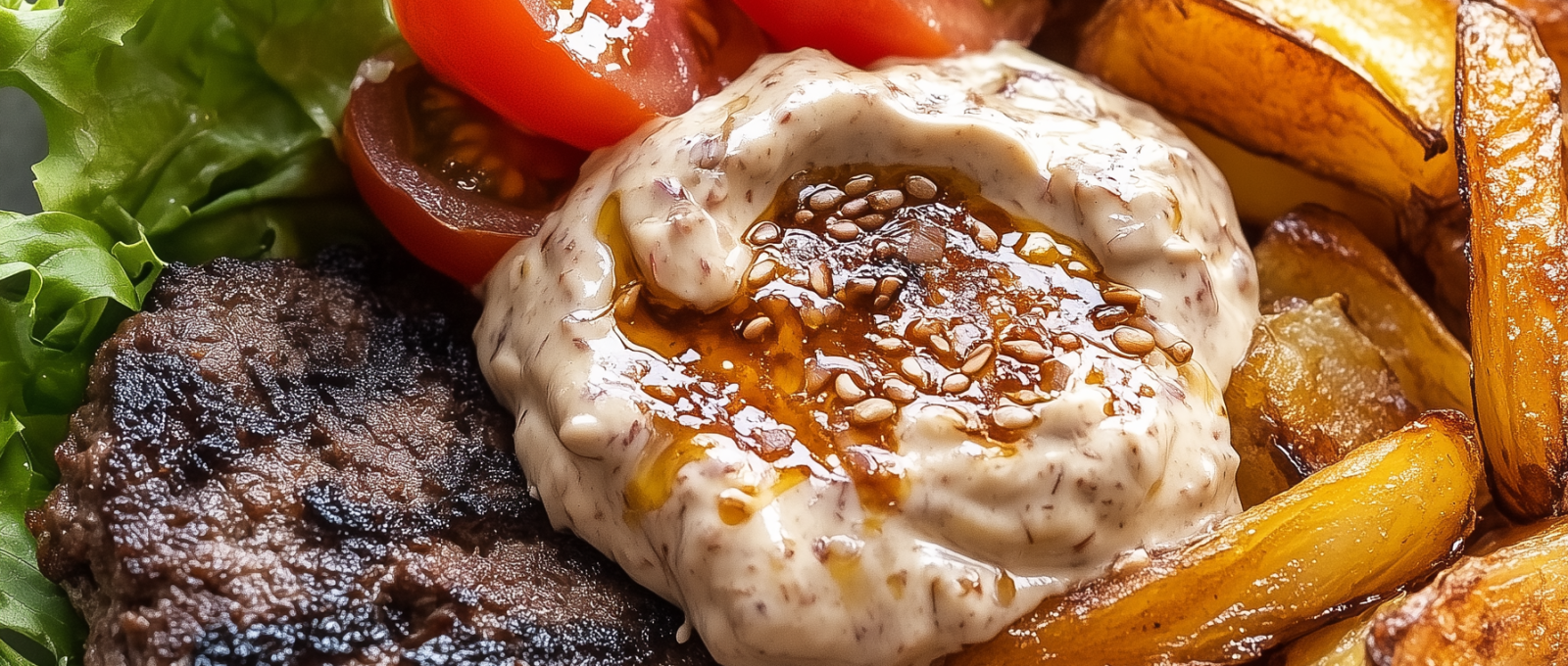 Burger Bowls with Caramelized Onion Aioli 1