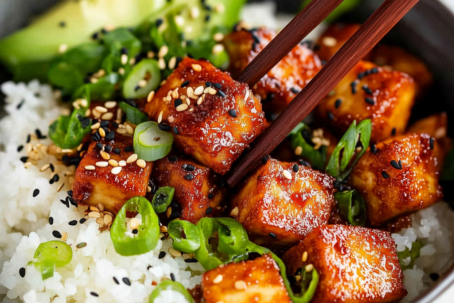 Crispy Gochujang Korean Tofu 1