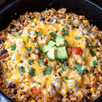 Cheesy Taco Rice Skillet 1