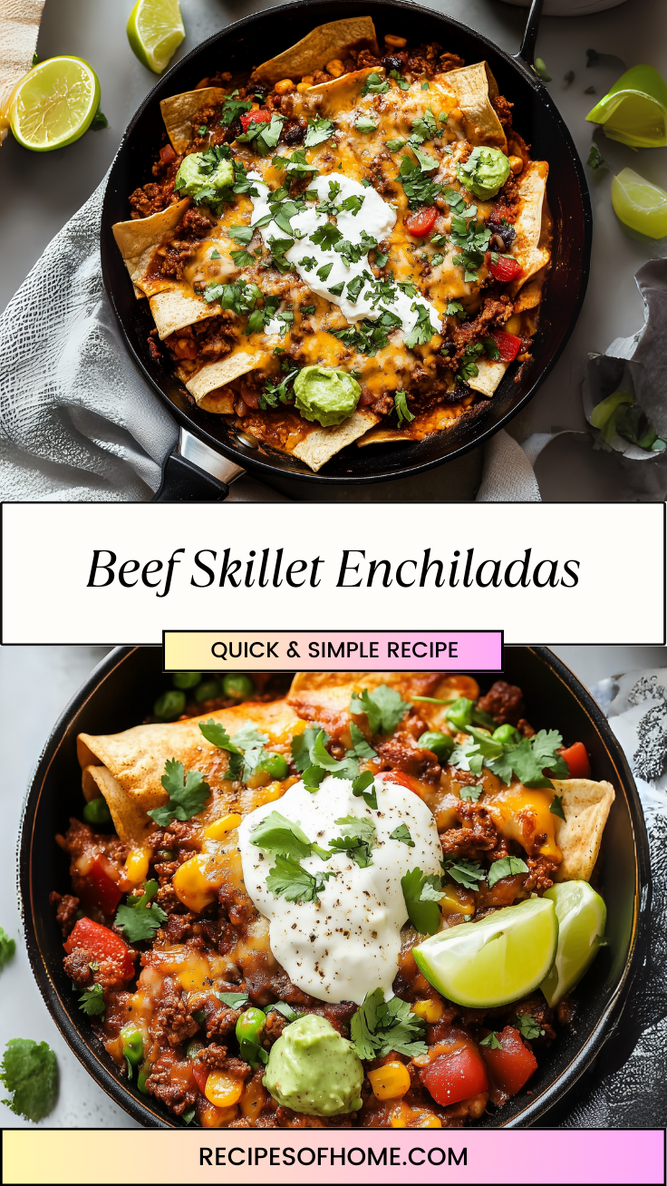 Beef Skillet Enchiladas 3 Beef Skillet Enchiladas 3
