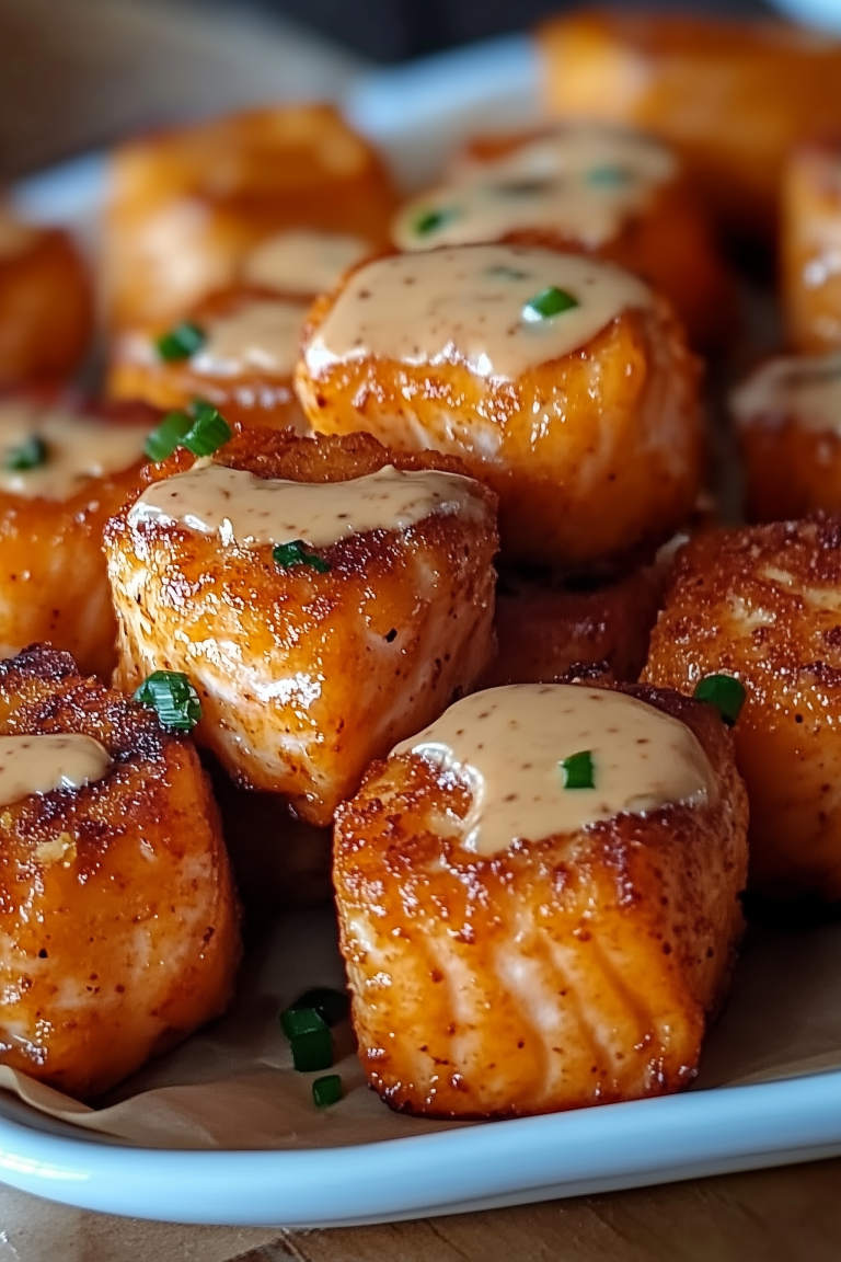 Crispy Bang Bang Salmon Bites 1