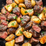 Garlic Butter Steak Bites and Potatoes 1