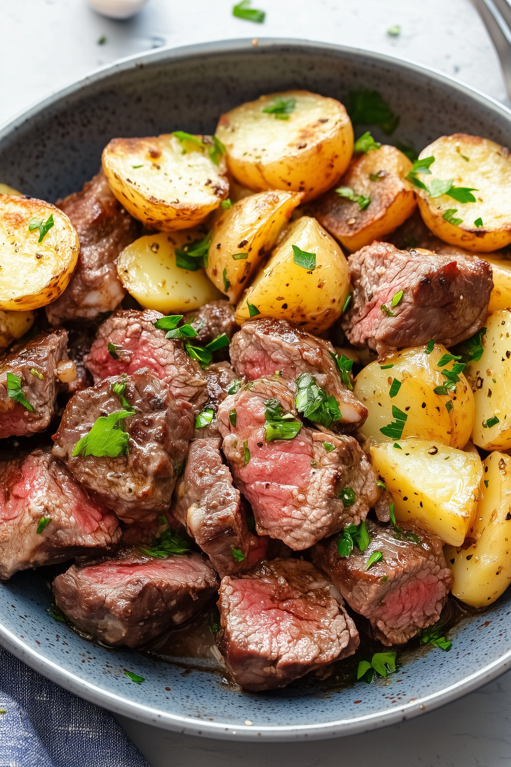 Garlic Butter Steak Bites and Potatoes 2 scaled Garlic Butter Steak Bites and Potatoes 2 scaled