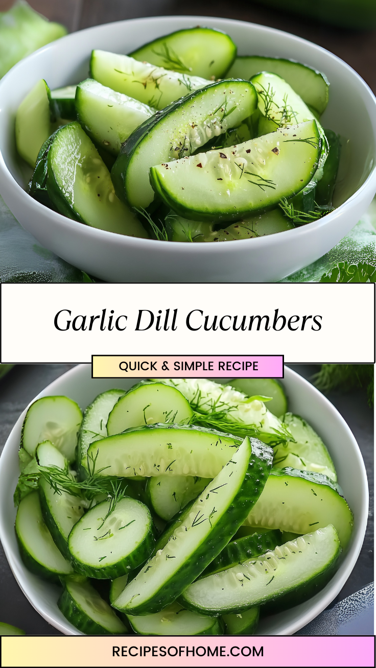Garlic Dill Cucumbers 3 Garlic Dill Cucumbers 3