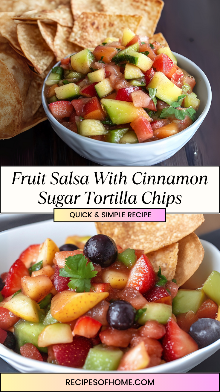 Fruit Salsa With Cinnamon Sugar Tortilla Chips 3