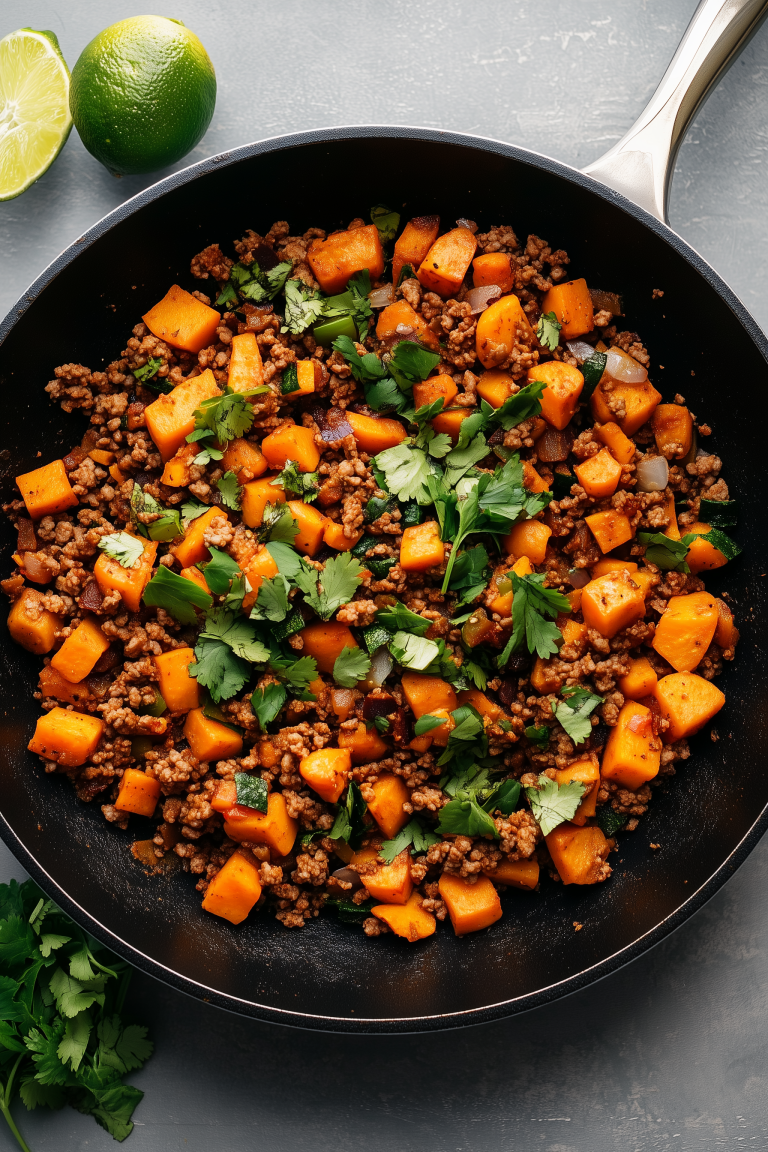 Ground Turkey Sweet Potato Skillet 1