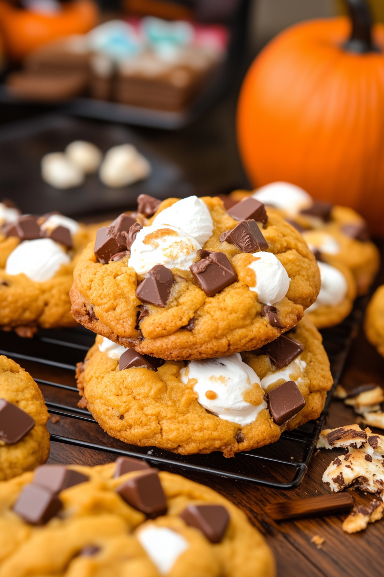 Pumpkin Smores Cookies 1
