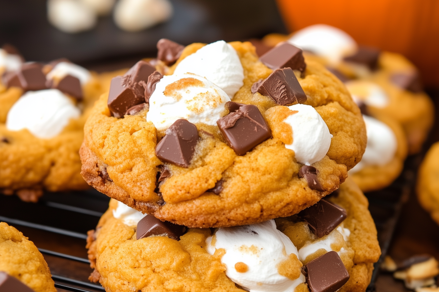 Pumpkin Smores Cookies 1
