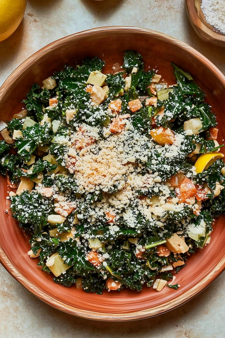 Lemony Parmesan Kale Salad 1