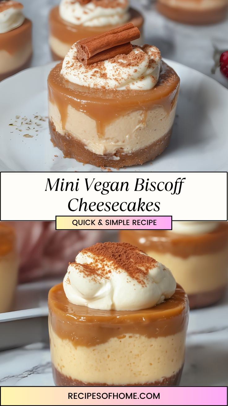 Mini Vegan Biscoff Cheesecakes 3 Mini Vegan Biscoff Cheesecakes 3