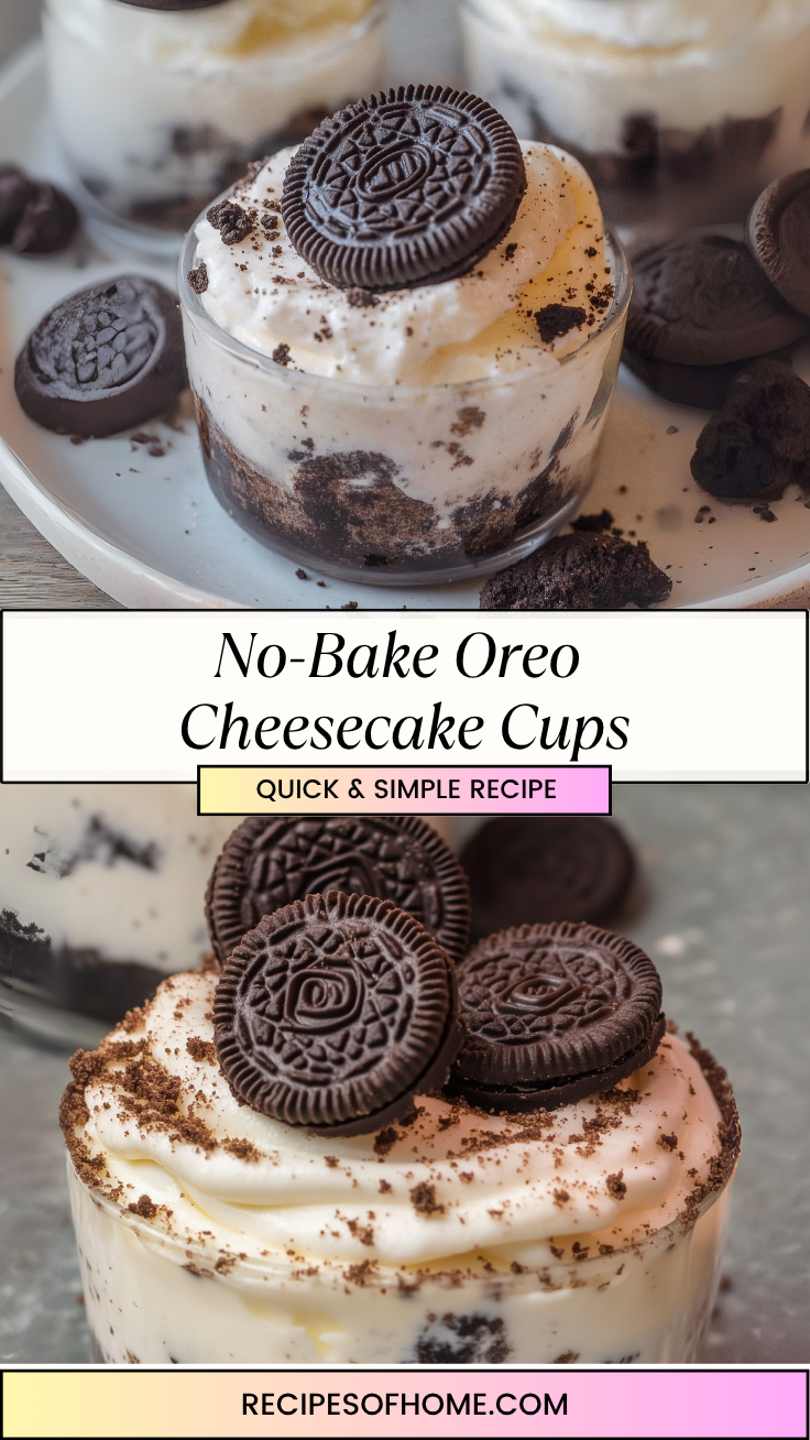 No Bake Oreo Cheesecake Cups 2 No Bake Oreo Cheesecake Cups 2